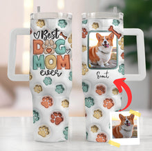 Load image into Gallery viewer, Pawarts | Best Dog Mom Ever Custom Dog Portrait Tumbler [Unique Gifts For Dog Lovers]
