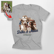 Load image into Gallery viewer, Pawarts | Fourth Of July Custom Dog Portrait Unisex T-shirt For Dog Lovers
