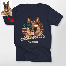 Load image into Gallery viewer, Pawarts | Fourth Of July Custom Dog Portrait Unisex T-shirt For Dog Lovers
