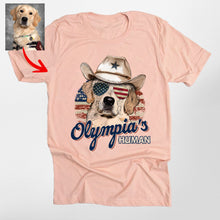 Load image into Gallery viewer, Pawarts | Fourth Of July Custom Dog Portrait Unisex T-shirt For Dog Lovers
