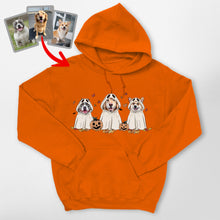 Load image into Gallery viewer, Custom Dog Ghost Gildan Hoodie Funny Retro Style For Dog Lovers
