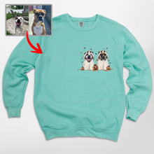 Load image into Gallery viewer, Custom Dog Ghost Comfort Colors Sweatshirt Funny Retro Style For Dog Lovers
