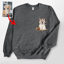 Load image into Gallery viewer, Custom Dog Ghost Gildan Sweatshirt For Dog Lovers Funny Retro Style
