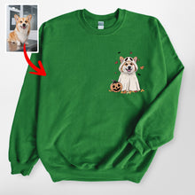 Load image into Gallery viewer, Custom Dog Ghost Gildan Sweatshirt For Dog Lovers Funny Retro Style
