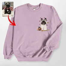 Load image into Gallery viewer, Custom Dog Ghost Gildan Sweatshirt For Dog Lovers Funny Retro Style
