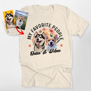 Favorite Person Boho Flowers - Custom Dog Classic Tee