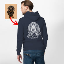 Load image into Gallery viewer, Personalized Dog Portrait Zip Up Hoodie, Special Gifts For Dog Dads
