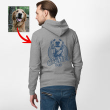 Load image into Gallery viewer, Personalized Dog Portrait Zip Up Hoodie, Special Gifts For Dog Dads
