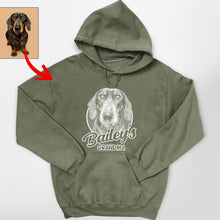 Load image into Gallery viewer, Personalized Dog Portrait Hoodies For Human
