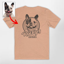 Load image into Gallery viewer, Custom Dog Portrait Bella Canvas Shirt - Backside Print for Dog Lovers
