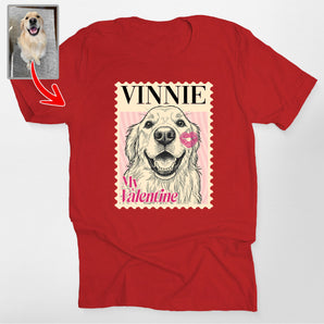 My Valentine Stamp Custom Pet Classic T-Shirt