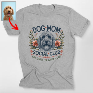 Custom Dog Mom Social Club Pet Classic T-Shirt