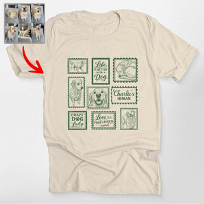 Personalized Dogface Stamps T-shirt