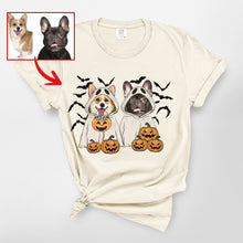 Load image into Gallery viewer, Customized Ghost T-Shirt For Dog Lovers, Halloween Comfort Colors Tee
