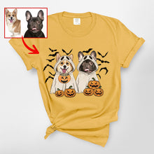 Load image into Gallery viewer, Customized Ghost T-Shirt For Dog Lovers, Halloween Comfort Colors Tee
