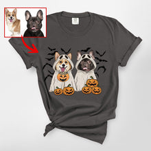 Load image into Gallery viewer, Customized Ghost T-Shirt For Dog Lovers, Halloween Comfort Colors Tee
