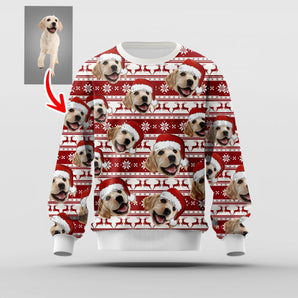 Funny Ugly Christmas Sweatshirt For Dog Owners - Unisex Sweatshirt - Pawarts