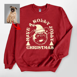Funny Dog Have A Holly Jolly Christmas Gildan Sweatshirt For Dog Owners
