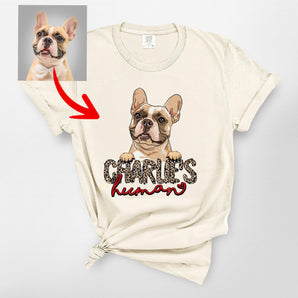Leopard Vintage Custom Dog Premium Heavyweights T-Shirt For Dog Lovers