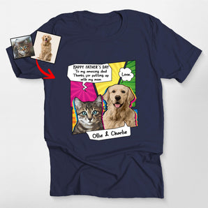 Custom Pop Art Dog T-Shirt – Classic Tee for Pet Parents