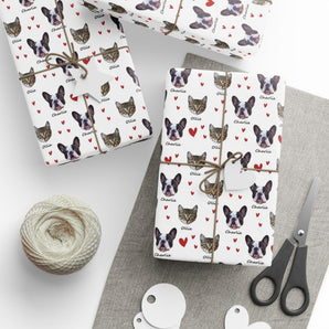 Personalized Pet Face Wrapping Paper