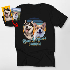Custom Dogface Retro Shirt - Classic Tee For Dog Lovers