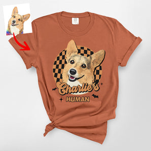 Halloween Custom Dog Premium Heavyweight Shirt for Dog Owners
