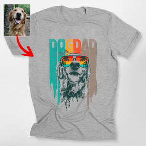 Custom Dog Classic T-Shirt With Summer Glasses