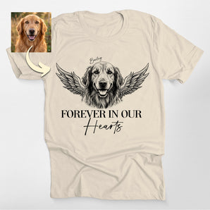 Forever In Our Hearts Custom Dog Memorial Classic Tee