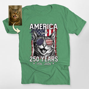 Custom Dog 4th of July Shirt – Personalized Patriotic Dog Portrait Classic Tee