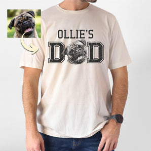 Custom Dogface Classic Shirt Personalized Father's Day Gifts For Dog Dad, Dog Lovers