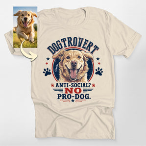 Dogtrovert Anti-Social Pro-Dog Custom Dog Classic Tee