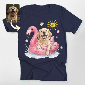 Custom Dog Pool Float Summer Dog Classic Tee