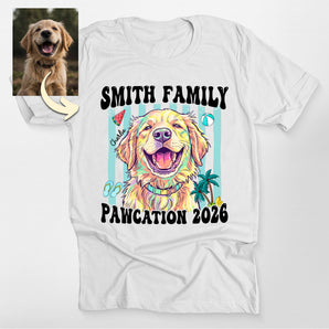 Pawcation 2026 Custom Dog Portrait Classic Tee