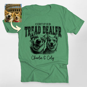 Certified Treat Dealer Custom Dog Portrait Classic Tee