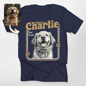 Treat Dealer Custom Dog Sketch Classic Tee