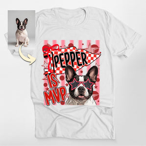 My Dog Is MVP Custom Dog Portrait Classic Tee