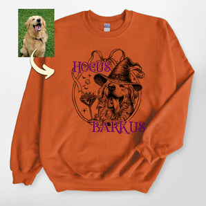 Hocus Barkus Custom Halloween Dog Portrait Sweatshirt
