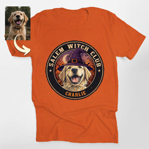 Salem Witch Club Custom Halloween Dog Classic Tee
