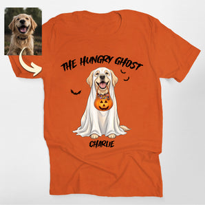 The Hungry Ghost Custom Halloween Dog Portrait Classic Tee