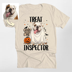 Custom Treat Inspector Dog Portrait Classic Tee