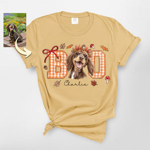 Custom Boo Pet Portrait Premium Heavyweight Tee