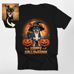 Happy Halloweenie Custom Dachshund Dog Classic Tee
