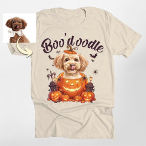 Custom Boo’doodle Dog Portrait Halloween Classic Tee