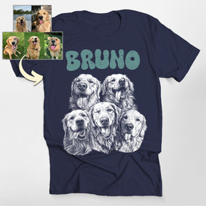 Custom Dog Sketch Portrait Classic Tee