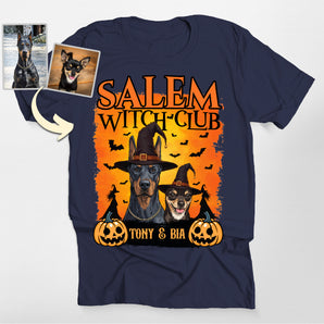 Custom Salem Witch Club Pet Portrait Classic Tee