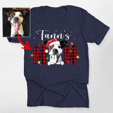 Load image into Gallery viewer, Christmas Custom Dog Face Shirt for Dog Moms
