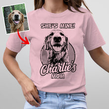 Load image into Gallery viewer, Pawarts | He/She Is Mine Personalized Dog Sketch Portrait Unisex T-shirt
