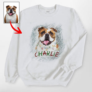 Pawarts | Personalized Christmas Dog Vintage Sweatshirt [Christmas Gift] - Pawarts