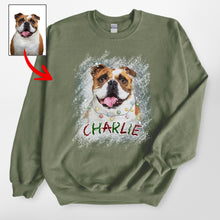 Load image into Gallery viewer, Pawarts | Personalized Christmas Dog Vintage Sweatshirt [Christmas Gift]
